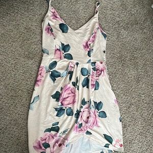 Floral mini dress, size small